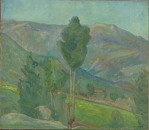 View from Seljord, 1906, Oluf Wold-Torne