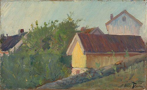Houses in Son, 1891, Oluf Wold-Torne