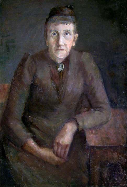 Portrait of the Artist's Mother, Therese b. Ottesen, 1889, Oluf Wold-Torne