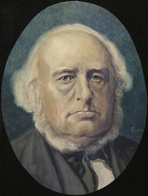 Portrait of Hans Hansen Grimelund, 1914, Paul Ansteinsson