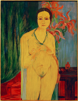 Yellow nude, 1919, Philipp Bauknecht