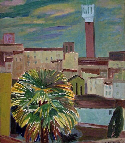 View of Siena, 1937, Ragnhild Kaarbø