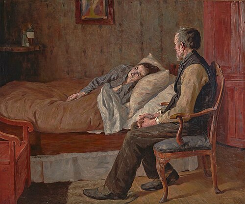På sykeleiet, 1890, Thorvald Torgersen