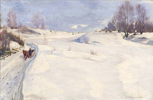 Vinterlandskap, 1888, Thorvald Torgersen