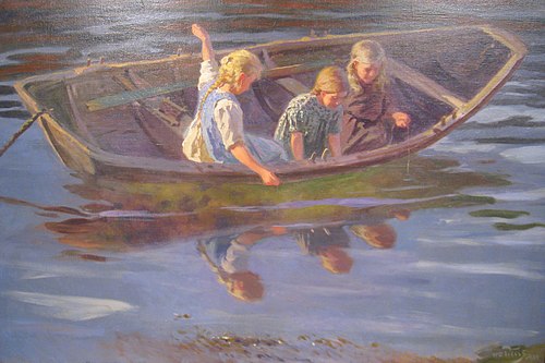 Crab catchers, 1912, Wilhelm Peters
