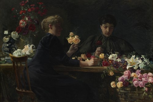 Ladies at a Flower-table, 1894, Wilhelm Peters