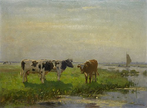 Cows in the Meadow, 1908, Bernardus Antonie van Beek