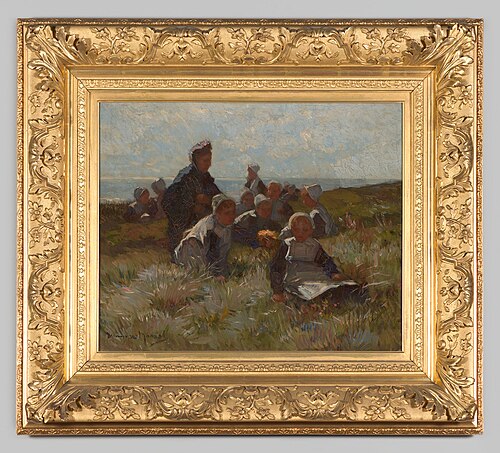 Uitwaaien in het duinlandschap, 1890, Marinus van der Maarel