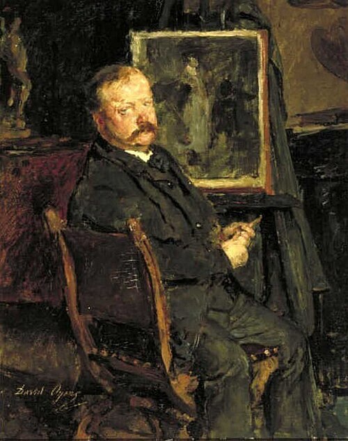 Portrait of the Painter Pieter Oyens, 1879, David Oyens