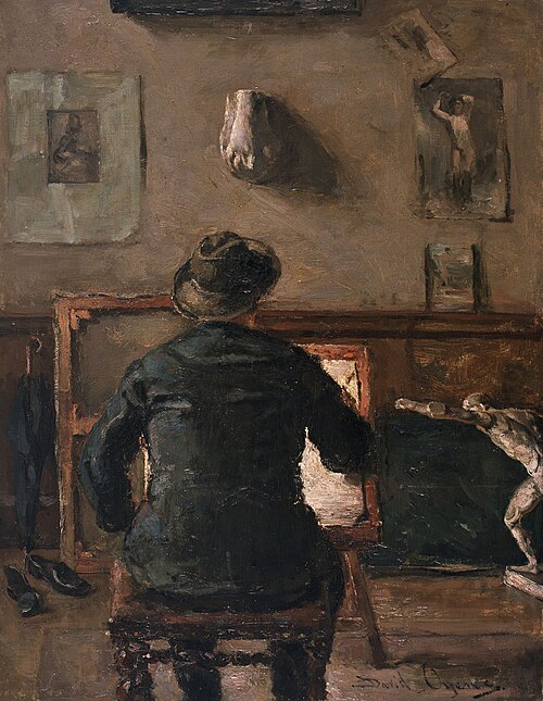 The Artist in his Studio, , David Oyens