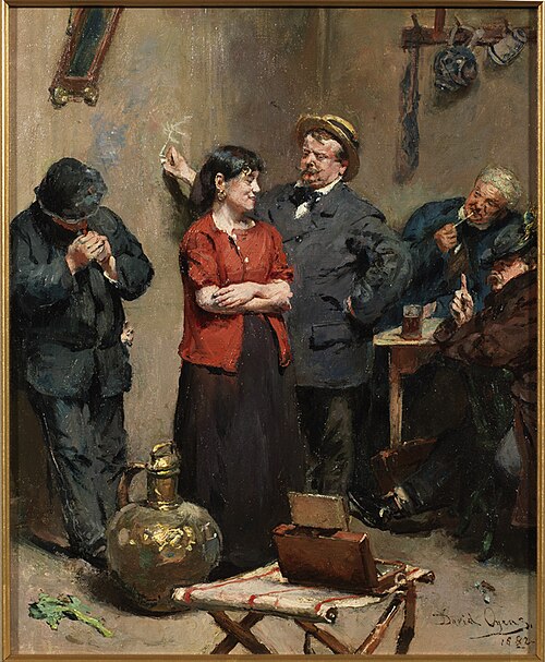 Obscuur café, 1882, David Oyens