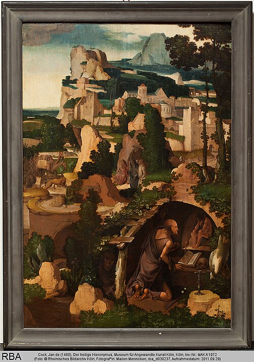 Saint Jerome in the Wilderness, 1525, Pseudo Jan Wellens de Cock
