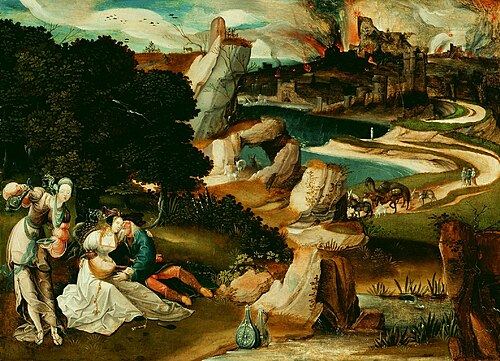 Lot and his daughters, 1523, Pseudo Jan Wellens de Cock