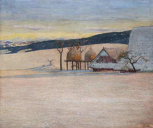 Winter landscape, , Hugo Baar