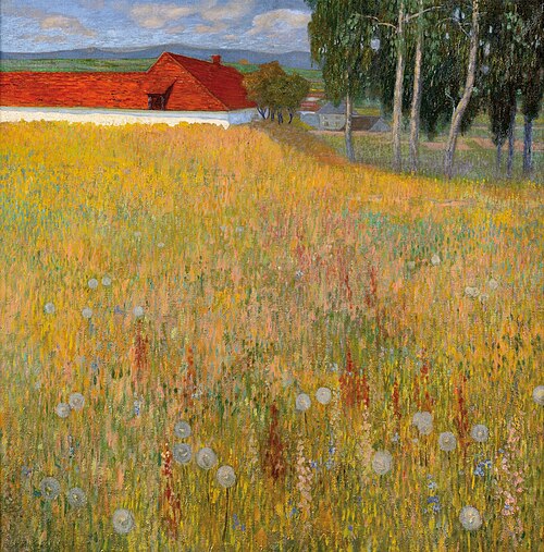 A meadow landscape with a farm, 1905, Hugo Baar