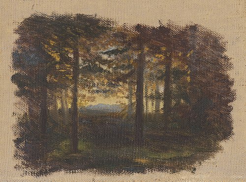 In the Woods before Sunset, 1860, Jan Nowopacký
