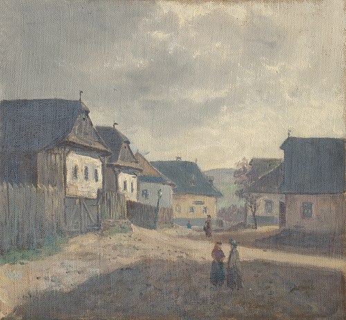 Village Square, 1850, Jan Nowopacký