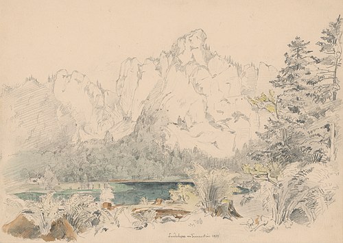 Lake Laudach II., 1850, Jan Nowopacký