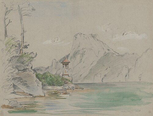 Mountain Lake, 1863, Jan Nowopacký