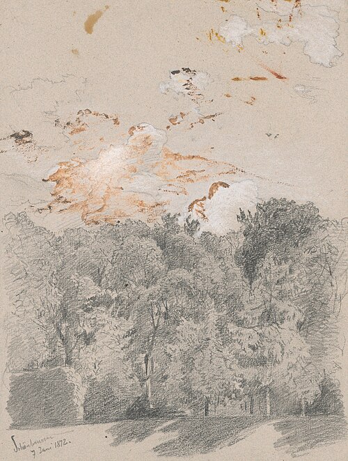 Trees - Motif from Schönbrunn Park, , Jan Novopacky