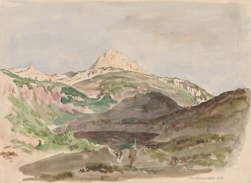 View of Wildesee, 1850, Jan Novopacky