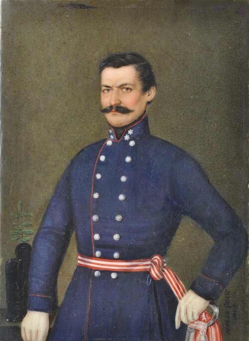 A likeness of a military officer, 1849, Johann Zacharias Quast