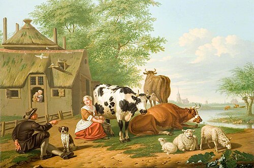 Cattle in a Meadow, , Jan Gool