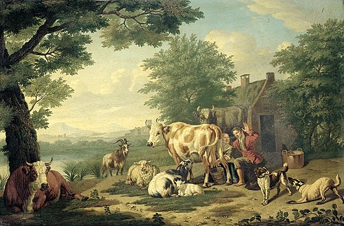 Het melkuur, 1750, Jan Gool