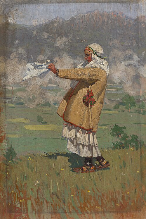 Woman from Čičmany in Folk Costume, 1926, Joža Uprka