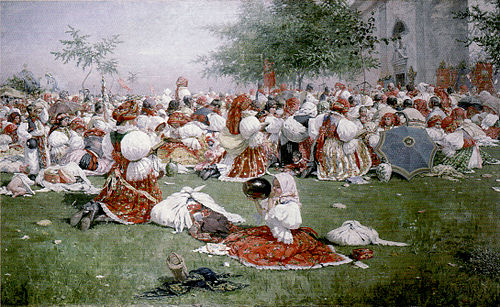 Pilgrimage at Antonínka, 1894, Joža Uprka