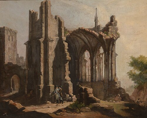 The Ruin of a Temple, 1820, Ludvík Kohl