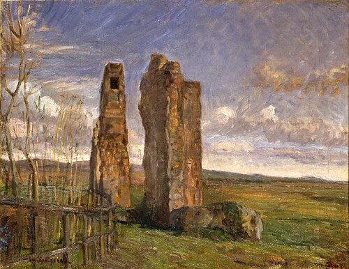 Ruins in Campagna, 1904, Albert Gottschalk