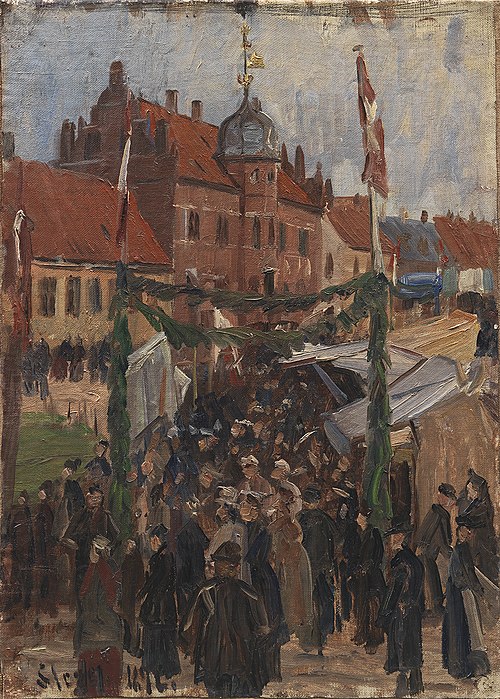 Marché de Stege Torv, 1892, Albert Gottschalk