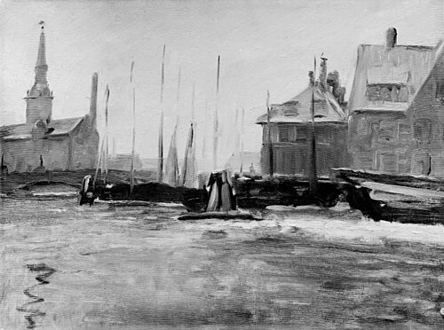 Knippelsbro. Vinter, 1893, Albert Gottschalk