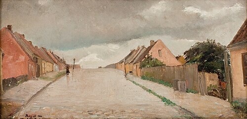 Bakkegade i Hillerød, 1884, Albert Gottschalk