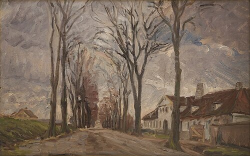 Lyngbyvejen ved Vintappergården, 1902, Albert Gottschalk