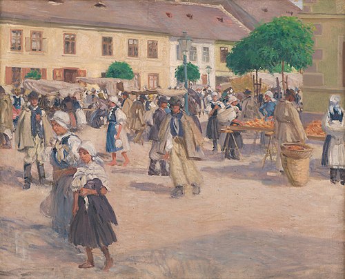 Myjava Market, 1903, Miloš Jiránek