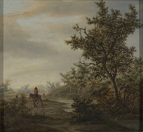 Landschap met ruiter, 1667, Claes van Beresteyn