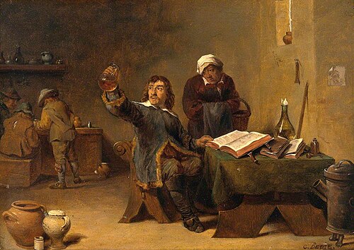 A Medical Practitioner Examining a Urine Flask (after David Teniers II), , Cornelis de Bie