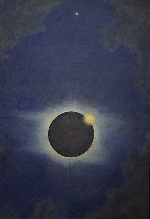 Solar Eclipse, Lompoc 1923, 1923, Howard Russell Butler