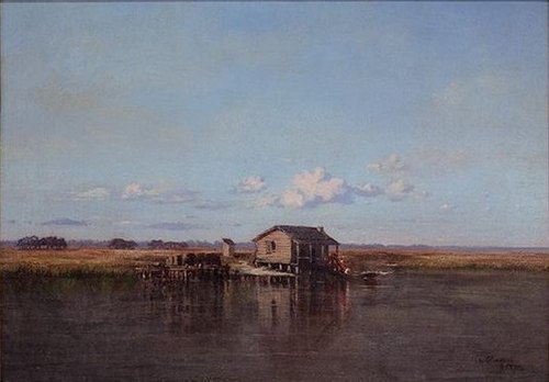 Trapper’s Cabin, Manchac, 1870, Richard Clague