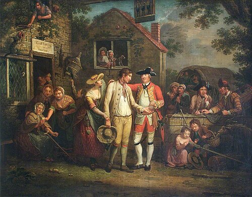 The Recruiting Sargeant, 1767, John Collet