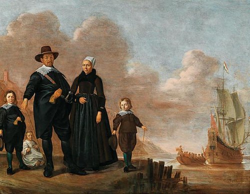 La famille du marchand marin, 1645, 1645, Herman Mijnerts Doncker