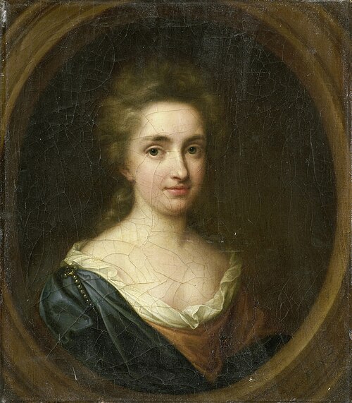 Portrait of Johanna van Citters (1672-1740), sister of Anna van Citters, 1693, Simon Du Bois
