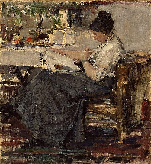 Portrait of N. V. Sapozhnikova, 1915, Nikolaï Fechine