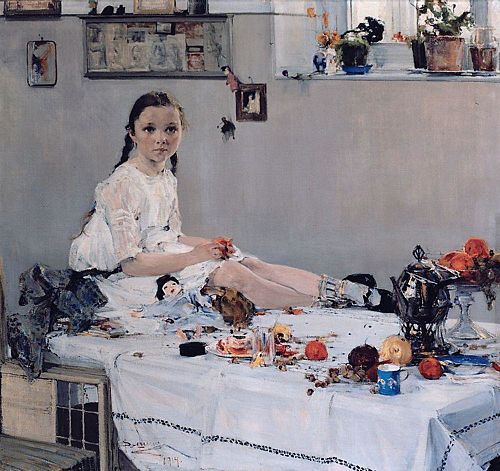 Portrait de Varia Adoratskaïa, 1914, Nikolaï Fechine