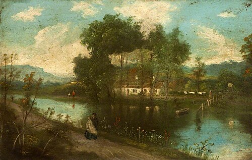 View of the Lagan at the Second Lock (Mickey Taylor’s), 1864, Hugh Frazer
