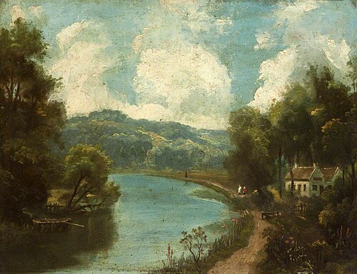 Molly Ward’s Cottage on the River Lagan, , Hugh Frazer