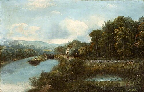 View of the Lagan at the Third Lock (Newforge), , Hugh Frazer