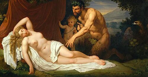 Jupiter and Antiope, 1780, Bénigne Gagneraux